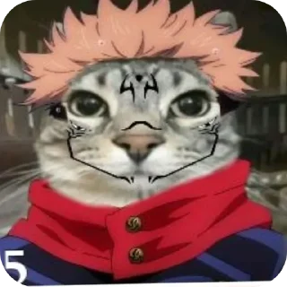 🐱 emoji Магическая битва Telegram sticker 21 of 22
