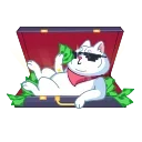 🤑 emoji Shiba Telegram sticker 10 of 29