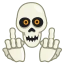 🖕 emoji Больше стикеров 👉🏻 @stickertg4 Telegram sticker 3 of 51