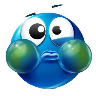 🤢 emoji голубые лепешки Telegram sticker 13 of 48