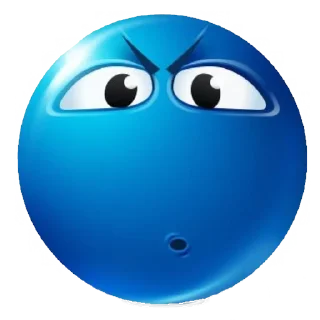 🤨 emoji голубые лепешки Telegram sticker 22 of 48