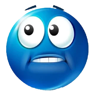 😟 emoji голубые лепешки Telegram sticker 12 of 48