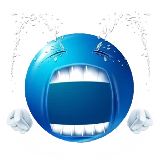 😭 emoji голубые лепешки Telegram sticker 17 of 48