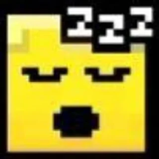 😴 emoji Pixel Gun 3D Telegram sticker 7 of 23