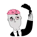 🤔 emoji Tired Person Telegram sticker 13 of 21