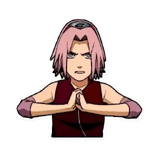 😤 emoji Sakura Haruno Telegram sticker 23 of 40