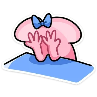 🫣 emoji Аня Telegram sticker 6 of 37
