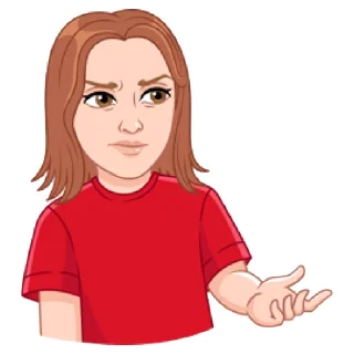 🤨 emoji Мой vmoji но это Катя Кудыкина Telegram sticker 17 of 39