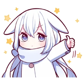 Sticker from Белая-зайка @tg_sticks