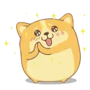 😊 emoji Corgi @IMG2D Telegram sticker 5 of 25