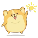 💡 emoji Corgi @IMG2D Telegram sticker 18 of 25