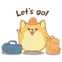 👋 emoji Corgi @IMG2D Telegram sticker 9 of 25