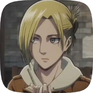 🗿 emoji Annie-attack on titan Telegram sticker 13 of 18