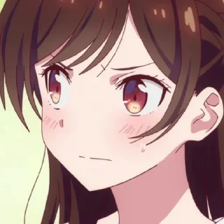 😢 emoji CHIZURU MIZUHARA    [Rent-A-Girlfriend] @mirsikstick Telegram sticker 8 of 118