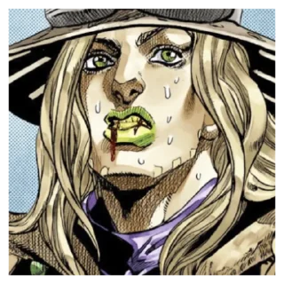 Sticker from gyro zeppeli