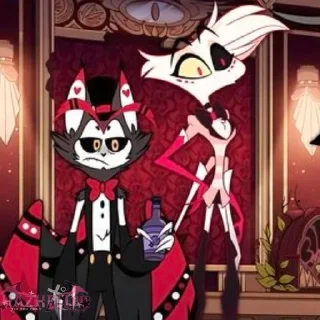 Sticker from Angel/Husk•HazbinHotel  @Hazhell00 ➡️ @Ctikerubot