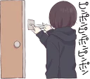 🛎️ emoji Menhera little girl. :: @line_stickers Telegram sticker 10 of 120