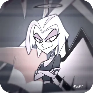 😏 emoji Больше Стикеров➡️ @HazbinHotelStickers Telegram sticker 6 of 27