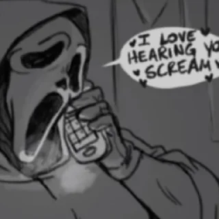 🥰 emoji ScreamM ghostface Telegram sticker 21 of 30