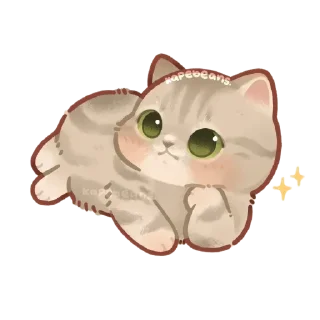 🙂 emoji Котики / @Stick4GramProjects Telegram sticker 10 of 90