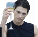 🍷 emoji Connor|Detroit: Become Human Telegram sticker 24 of 27