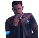 😛 emoji Connor|Detroit: Become Human Telegram sticker 5 of 27
