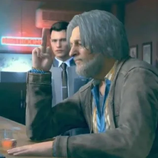 🖕 emoji Detroit become human Telegram sticker 21 of 90