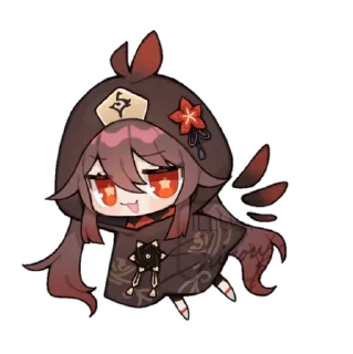 🔥 emoji Who is Hu Tao?  @abyssofmelancholy Telegram sticker 13 of 34
