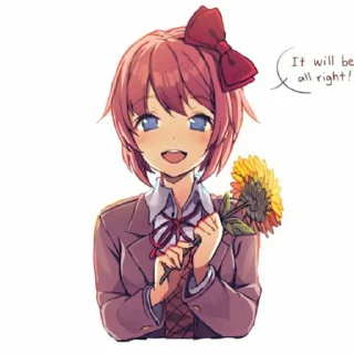 😀 emoji Саёри(Сайори) 🎀 Telegram sticker 12 of 40