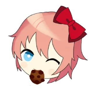 🍪 emoji Саёри(Сайори) 🎀 Telegram sticker 23 of 40