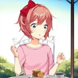 😳 emoji Саёри(Сайори) 🎀 Telegram sticker 14 of 40