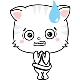 😰 emoji котенок Telegram sticker 6 of 24
