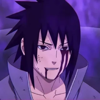 😏 emoji Sasuke Uchiha Telegram sticker 18 of 49