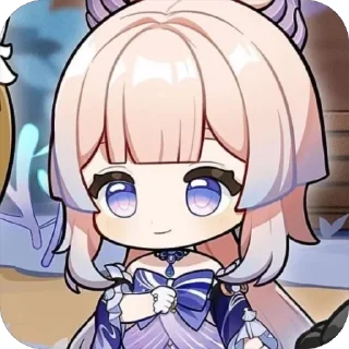 🤍 emoji sangonomiya kokomi Telegram sticker 5 of 82