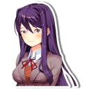 🙂 emoji DDLC Yuri Telegram sticker 13 of 25