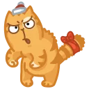 😖 emoji New Year Persik Telegram sticker 17 of 24