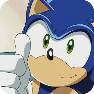 👍 emoji Sonic Boom @stickmiw Telegram sticker 6 of 65