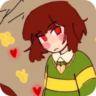 ❤ emoji Чара Дриммур/Chara Dreemurr @chara_undertale9 Telegram sticker 14 of 120
