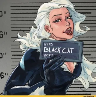😍 emoji The Black Cat 🖤 Telegram sticker 1 of 26