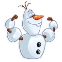 💪 emoji Olaf Telegram sticker 10 of 30