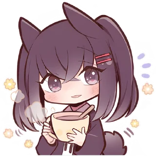 Sticker from Чёрная зайка @Nyasticks