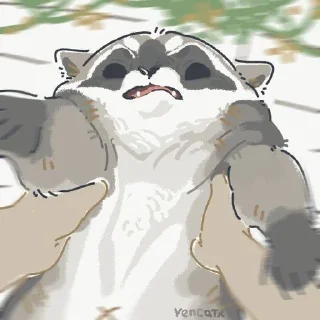 👺 emoji енотов иванович Telegram sticker 16 of 54