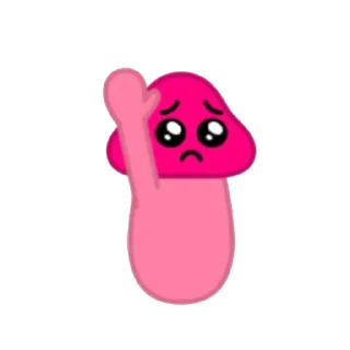 Sticker from mushroom