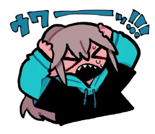 😤 emoji ichimaru @dangokimochi Telegram sticker 13 of 37