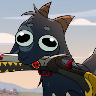 😎 emoji Black Goat•@Hazhell00 Telegram sticker 8 of 16