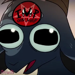 😜 emoji Black Goat•@Hazhell00 Telegram sticker 14 of 16