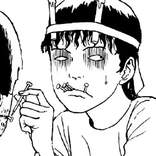 🌟 emoji ༉‧₊˚.Junji Ito Telegram sticker 13 of 15
