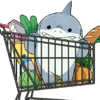 🥖 emoji Jeff the land shark Telegram sticker 16 of 40