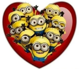 ❤️ emoji миньоны Telegram sticker 15 of 23