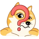 ❓ emoji Doge Telegram sticker 23 of 35